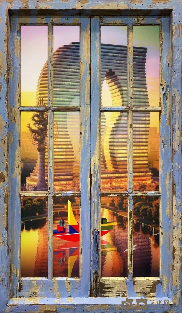 《窗系列》 李青 158×93×9.5cm 2020年