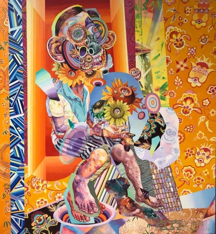 《碎片系列8》 胡志鹏 200x180cm 2020年 布面油画