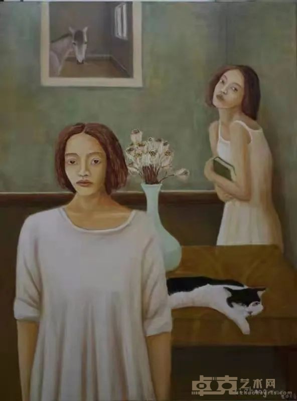 《枯玫瑰》 李中茂 60x80cm 2018年 布面油画