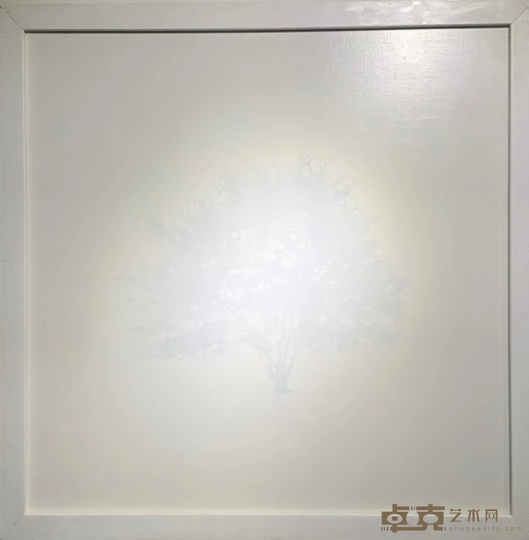 《树》 张伊铭 80x80cm 2019年 布面油画