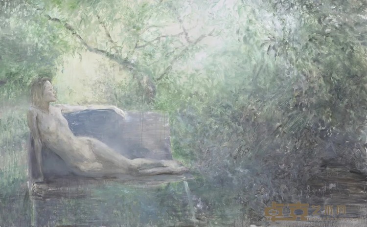 《梦见亨利_卢梭》 何多苓 180x300cm 2018年 布面油画