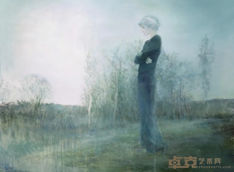 《俄罗斯森林（白银时代）阿赫玛托娃·忧伤》 何多苓 150x200cm 2016年 布面油画