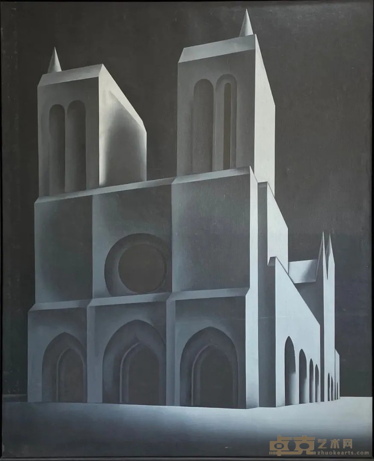 《教堂》 舒群 160x190cm 布面油画