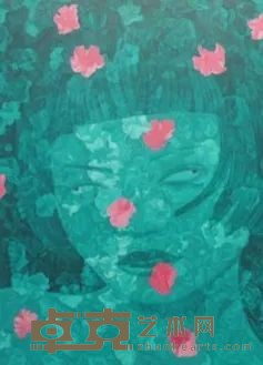 《花飘零15》 俸正杰 260x180cm 2011年 布面油画