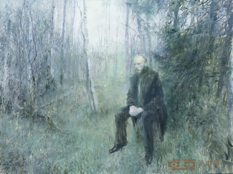 《俄罗斯森林（黄金时代）陀思妥耶夫斯基》 何多苓 150x200cm 2017年 布面油画