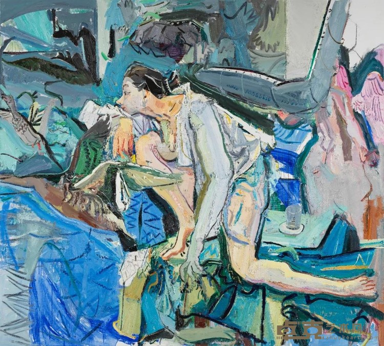 《都有一颗勇敢的心》 闫平 180x200cm 2014年 布面油画