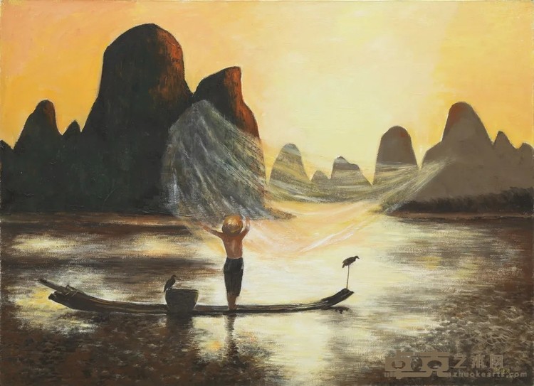 《期待》 梁运清 80×110cm 2014年 布面油彩