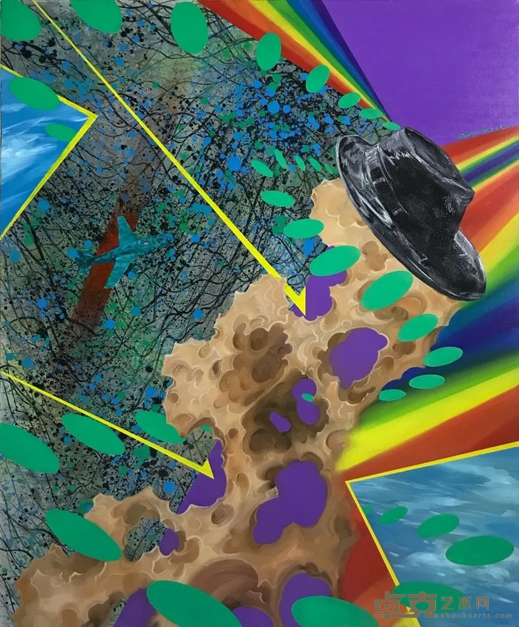 《触手可及的远离》 周扬 80×100cm 2018年 布面油画