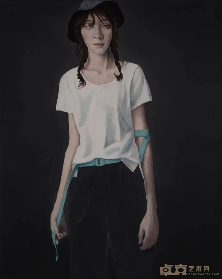 《灵灵》 安堃 100x80cm 2017年 油画