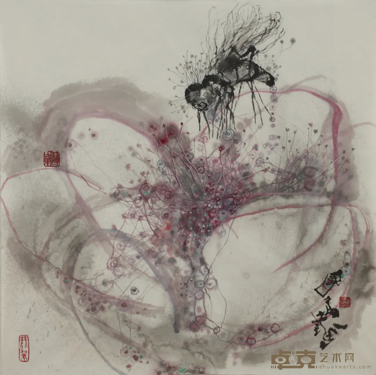 《蚊子系列之五十》 蒲国昌 68x68cm 2014年