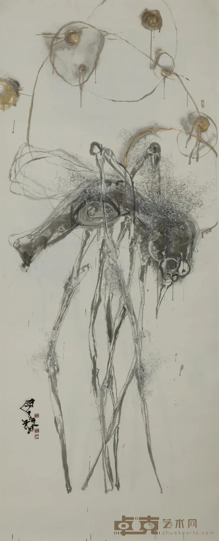 《蚊子系列之四十二》 蒲国昌 165x400cm 2014年