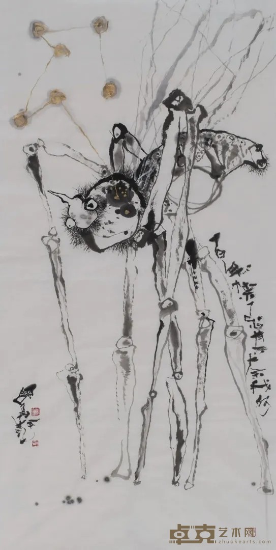 《蚊子系列之七十六》 蒲国昌 68x136cm 2014年