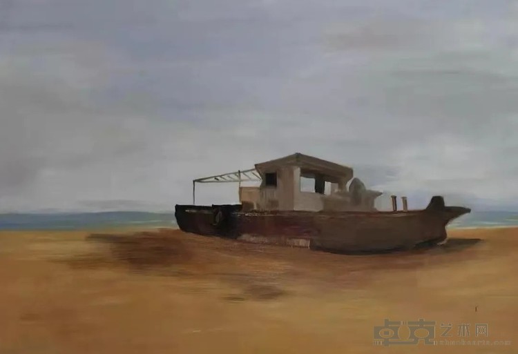 《守望》 林红 100x150cm 2021年 油画