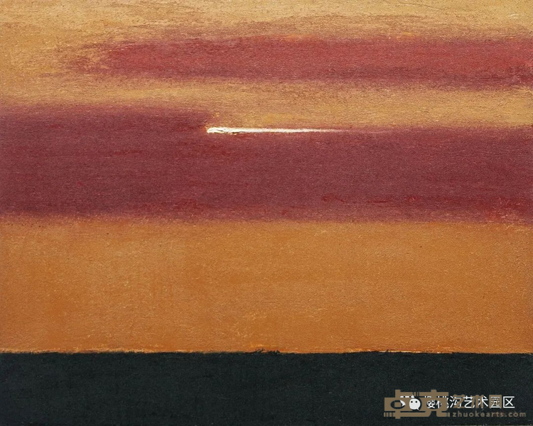 《晚霞》 王刚 120x150cm 2018年 综合材料