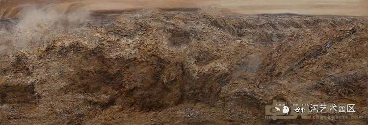 《何以黄河2号》 王刚 150x440cm 2020年 综合材料