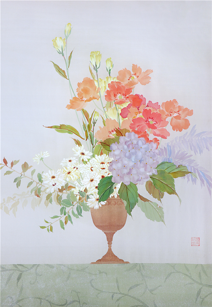 11《花卉图》60×40cm 2020年 绢本