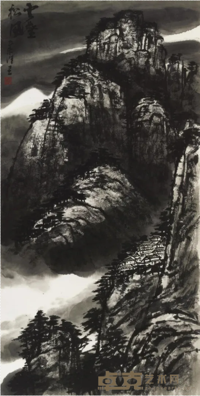 《云壑松风》 徐里 122×248cm 2021年