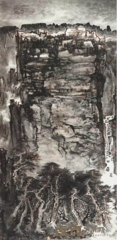 《壁立万仞》 赵建中 125×245cm 2021年