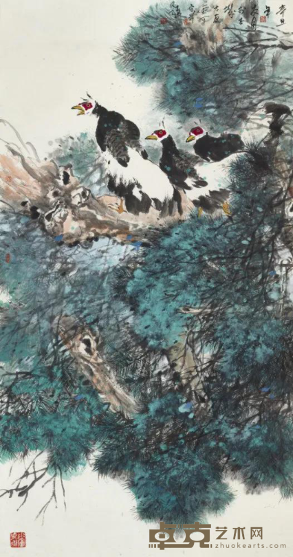 《松涛无尘》 乔亚丁 96×178cm 2021年