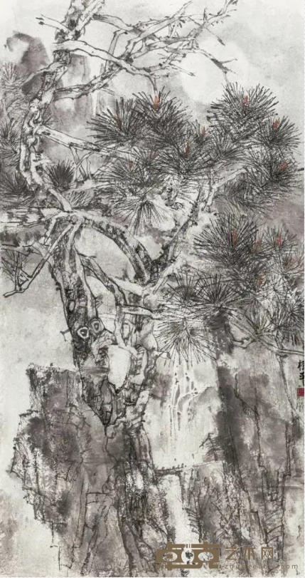 《太行风骨》 李桂平 97×180cm 2021年