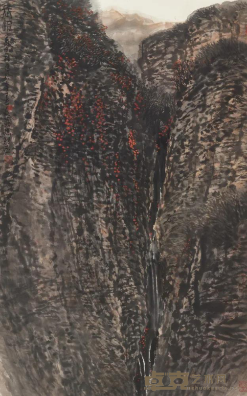 《太行长流》 姜宝林 123×191cm 2001年