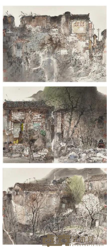 《河山锦绣系列之一》 卢禹舜 138×58cm 2021年