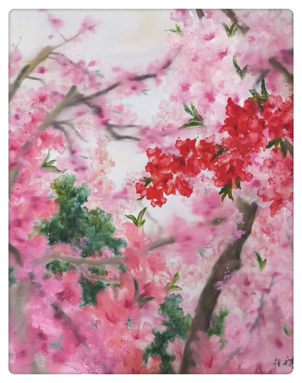 《富贵花》50Ｘ60cm