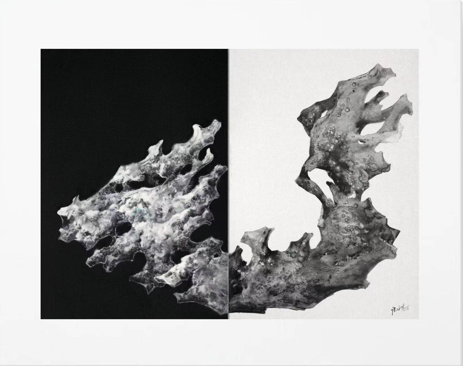《龙行天下》两联画90Ｘ140cm