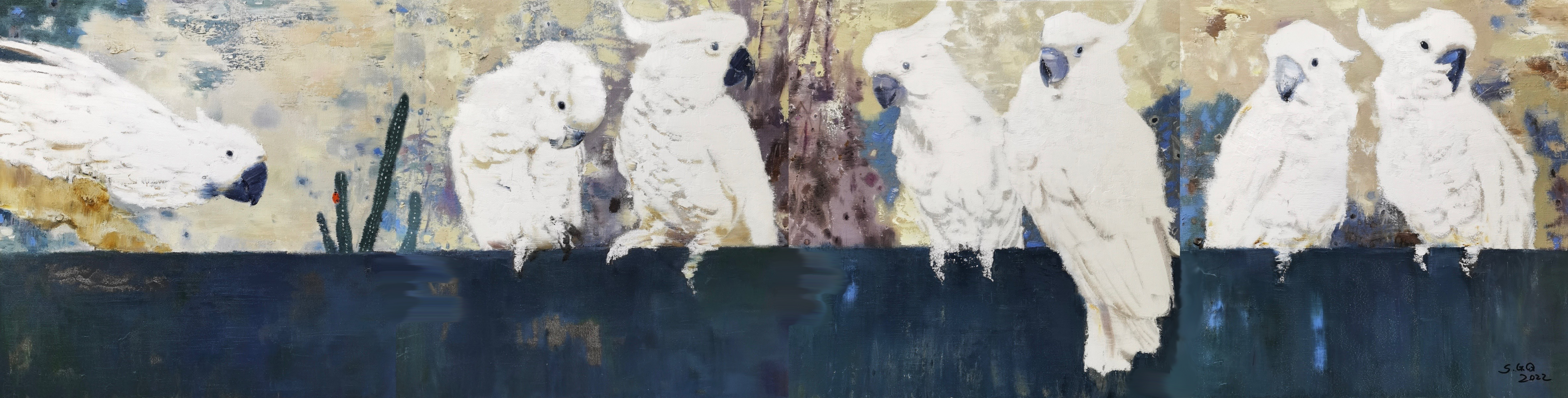 鹦鹉系列1360x60cm