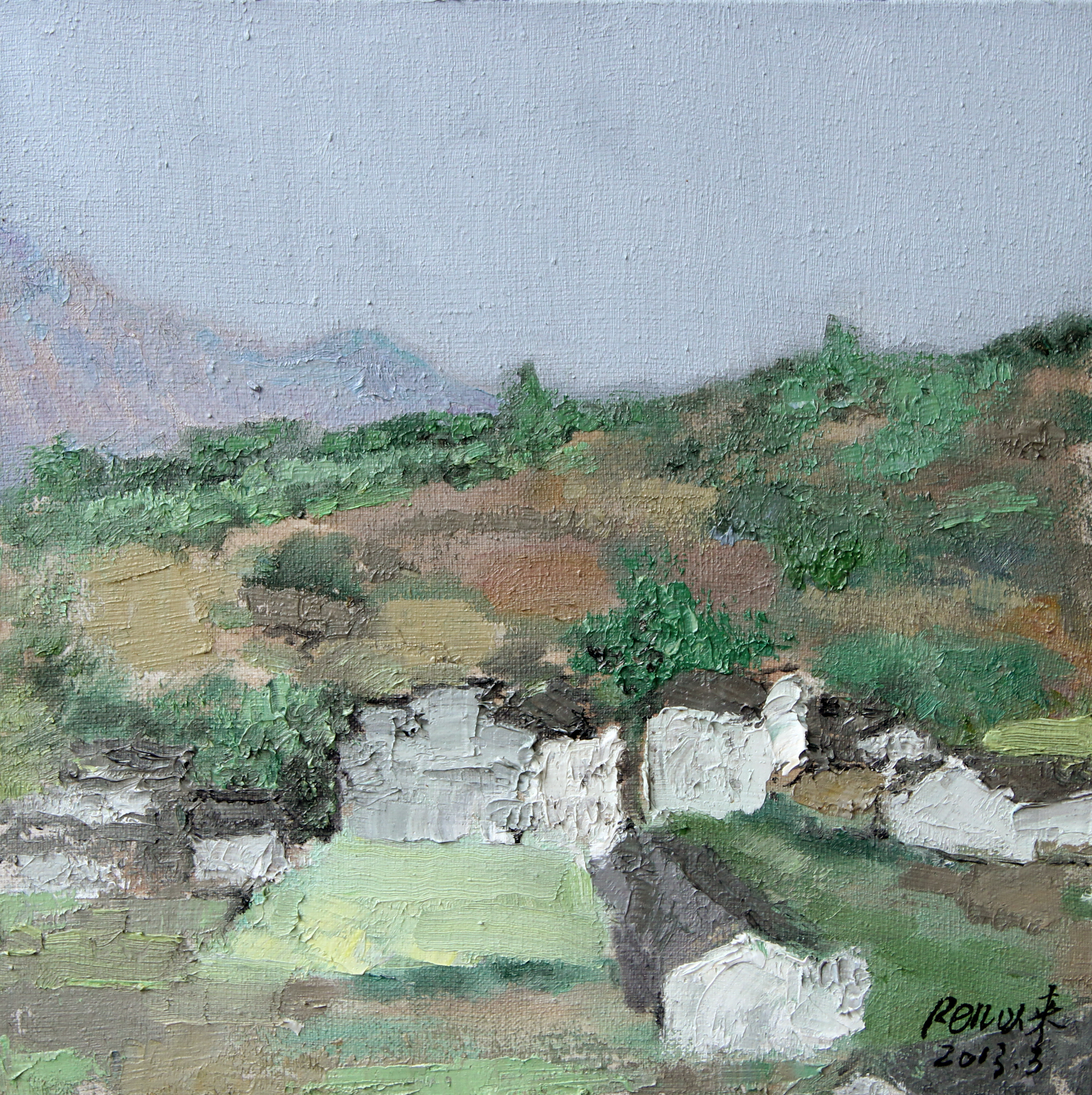 《查济小景》25*25