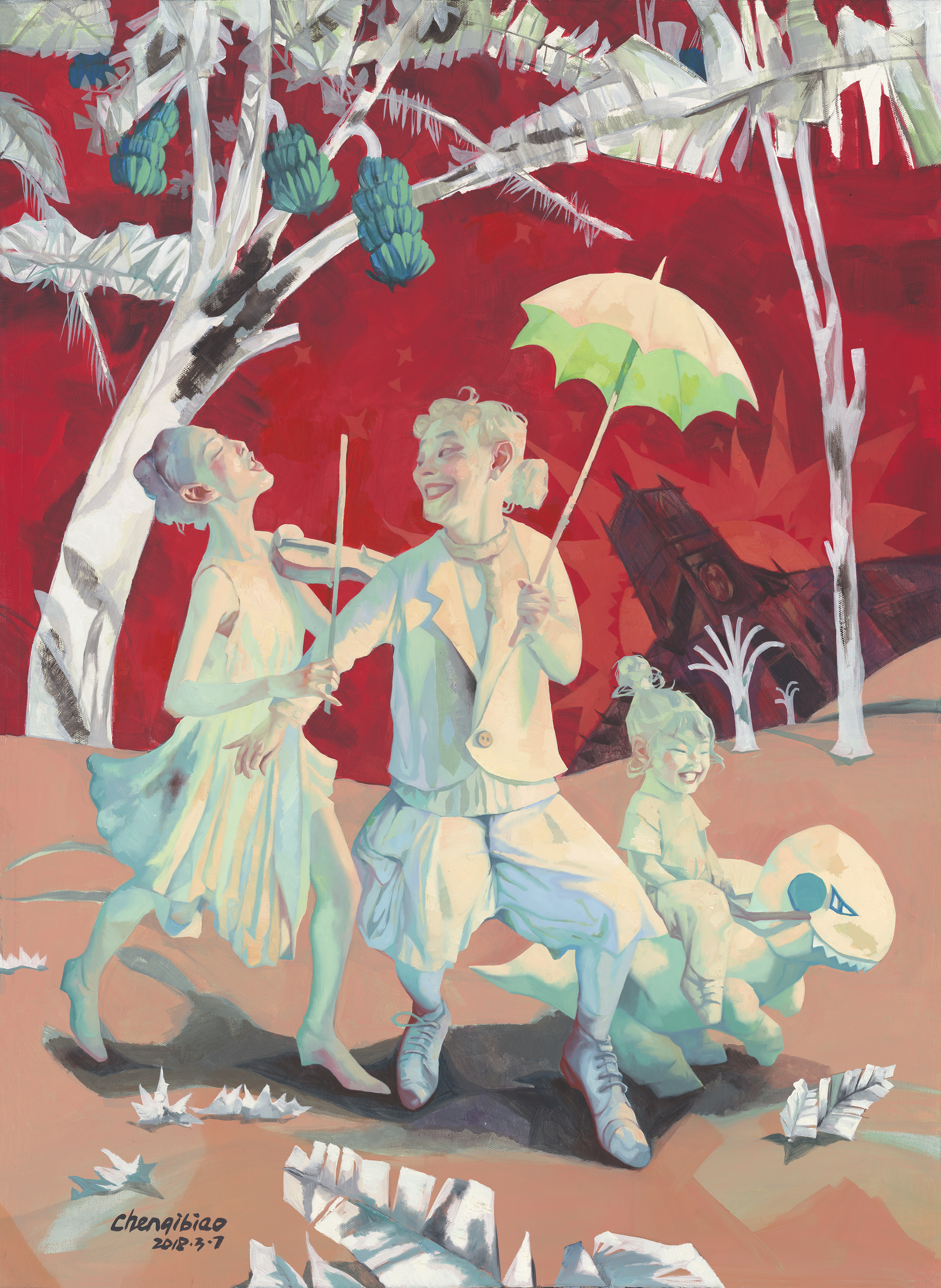 走，我们一起去涠洲岛110x80cm