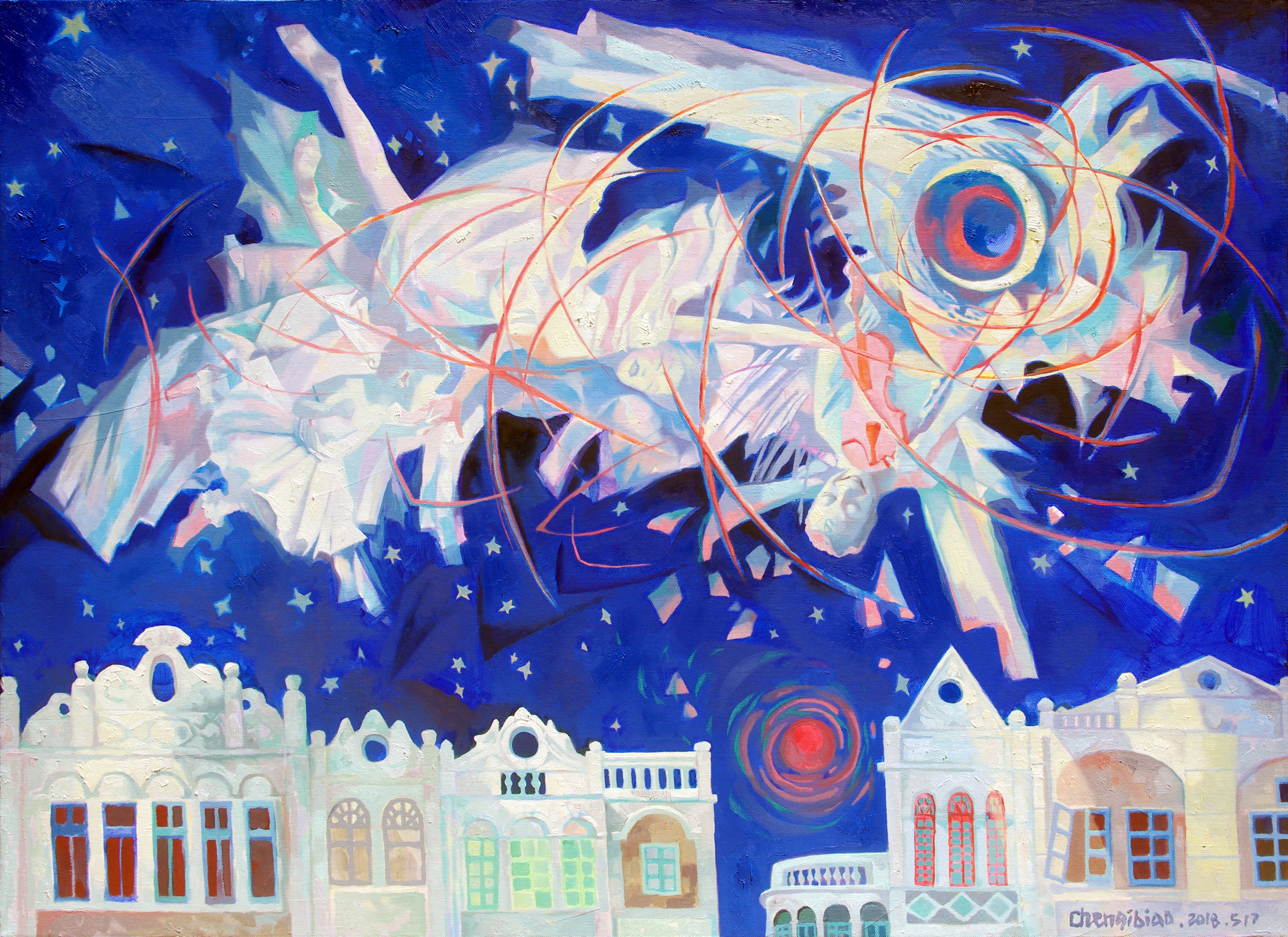 老街仲夏夜之梦110x80cm