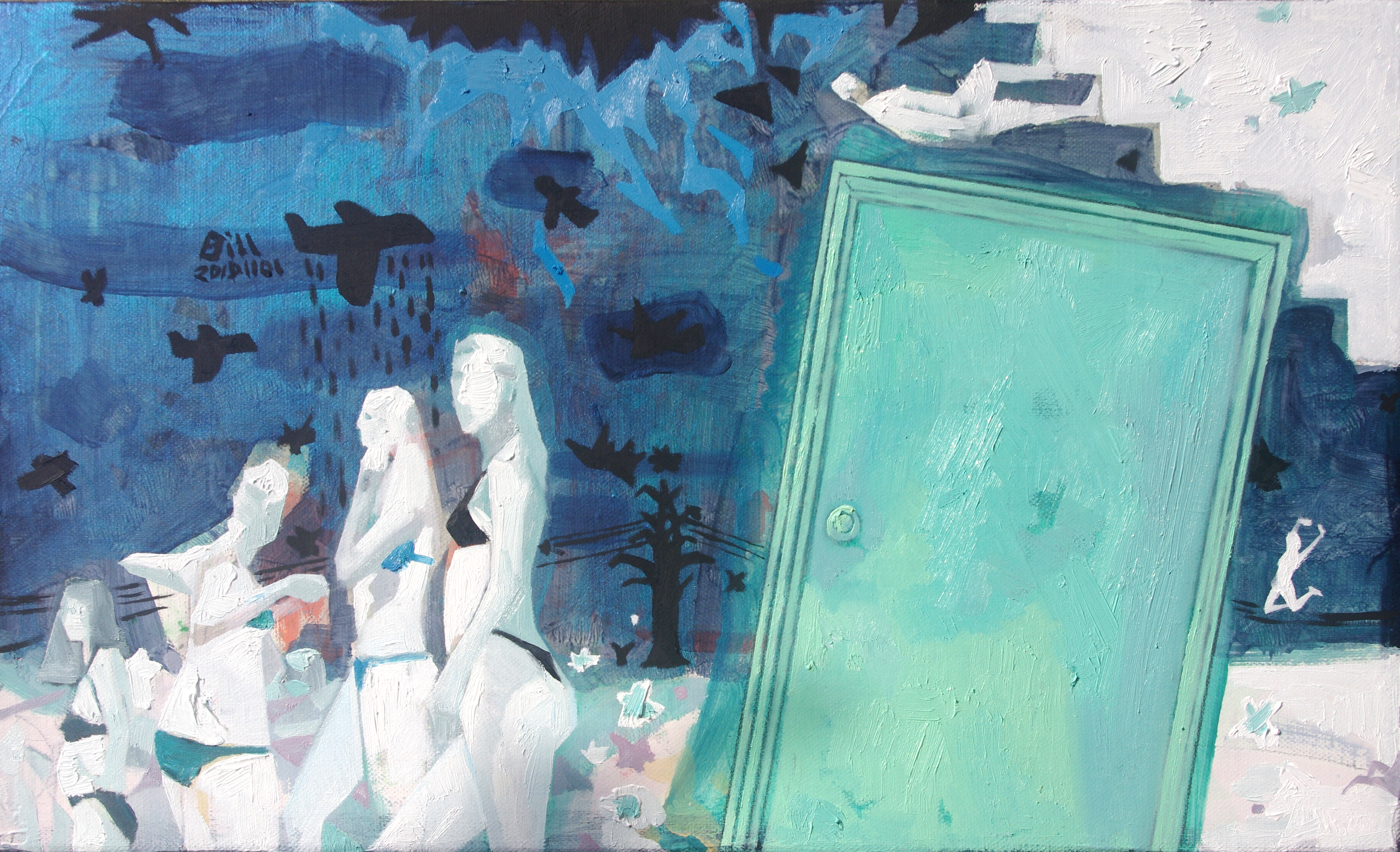 海边比基尼50x30cm