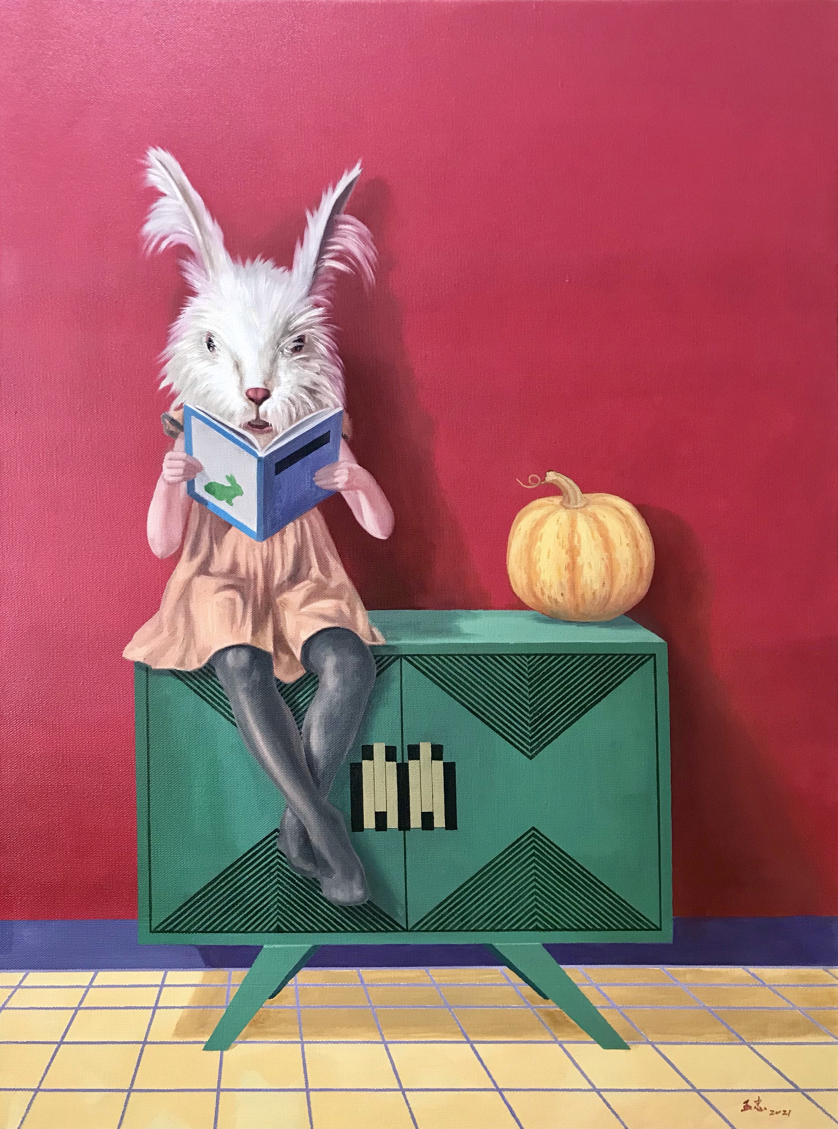 死亡是个悲伤的故事75x100cm