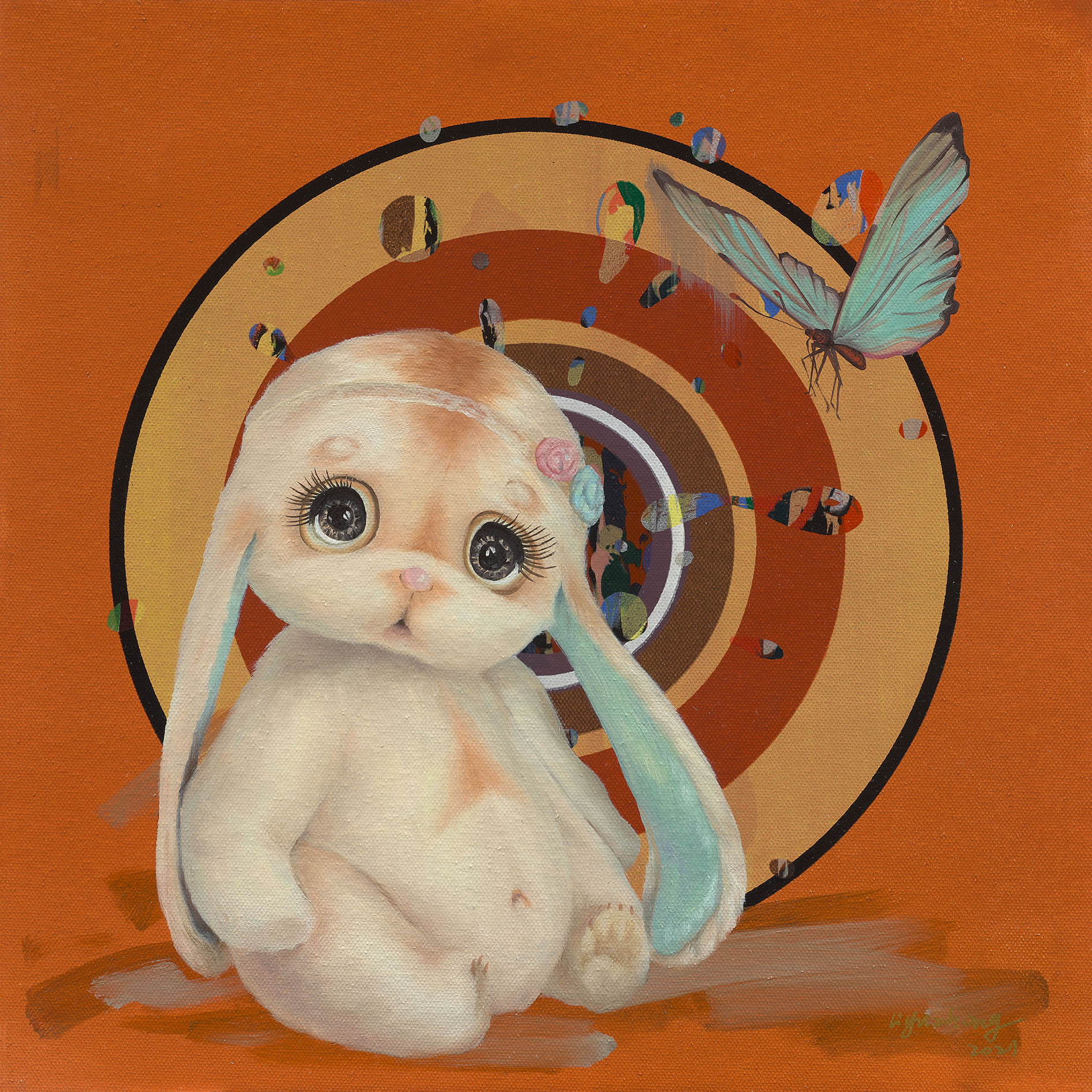 失忆蝴蝶132x32cm