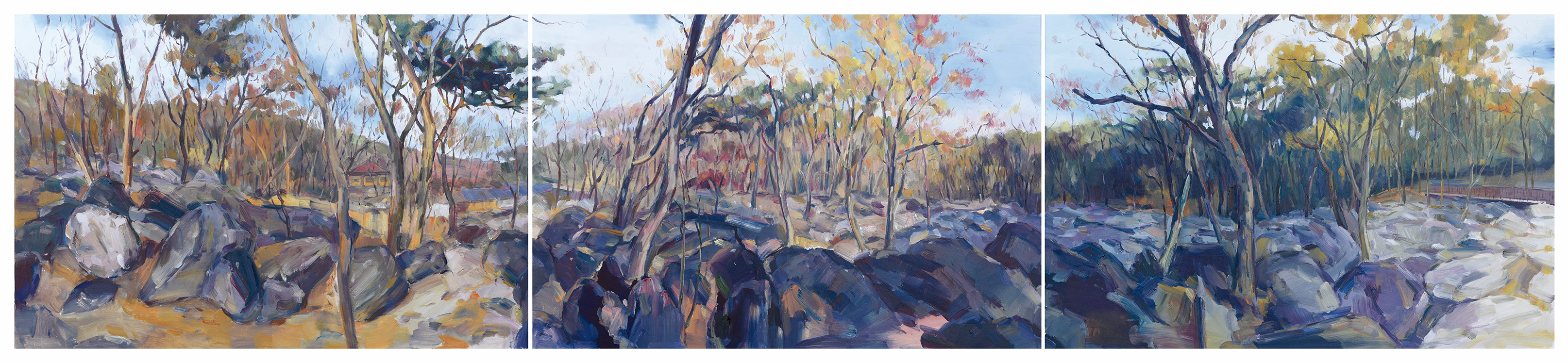《 梵鱼寺即景》80cm×330cm