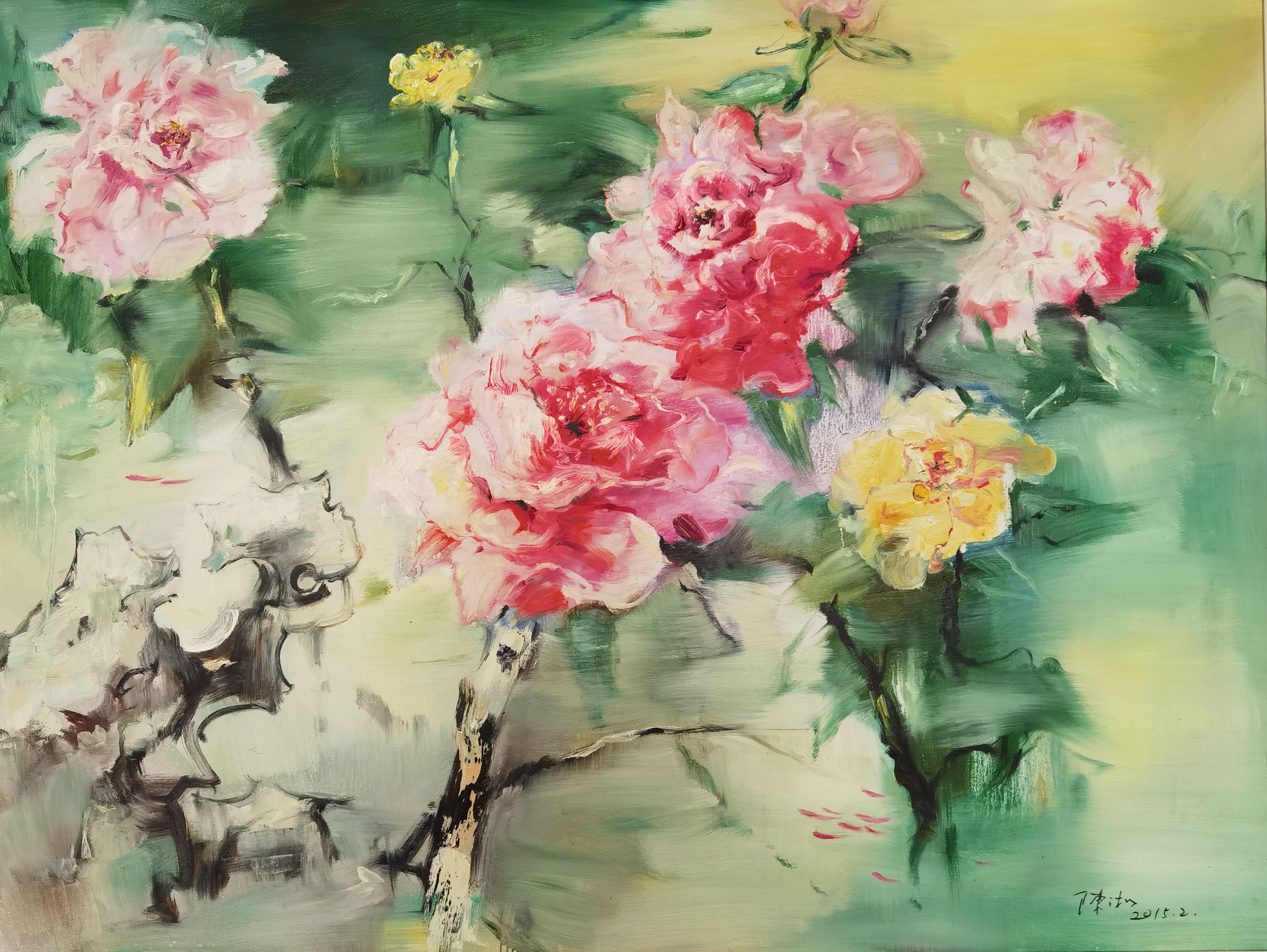 《江南花语》120x90cm