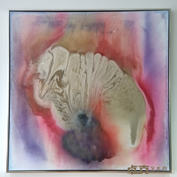 10 伊琳娜·科瓦科《金贝壳》，布面丙烯、混合媒体框架，150×150×5cm，2023年.jpg