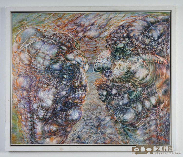 7 理查德·霍夫曼《两个人186号》，布面油画，140×110cm，1996年.jpg