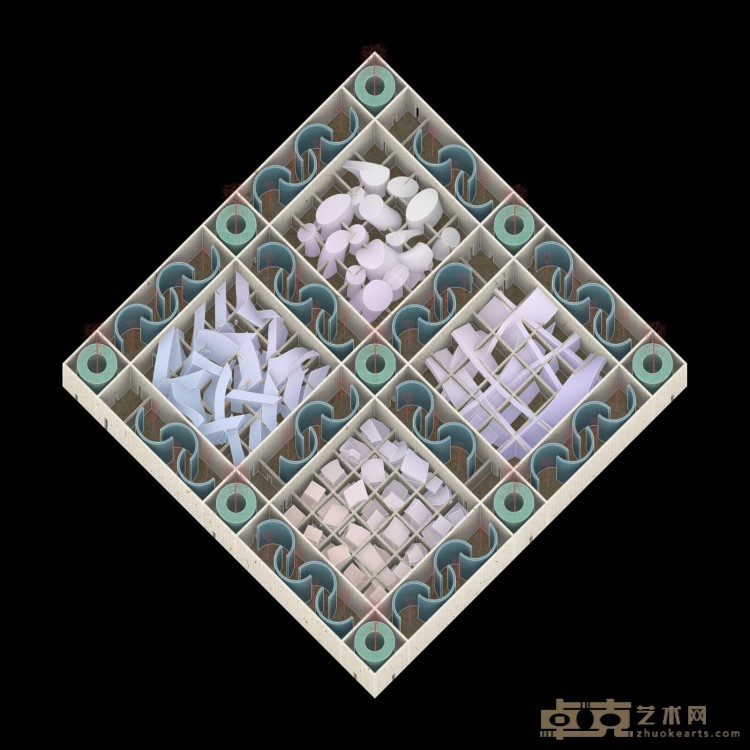 《咫尺 Maze》数字绘图 Digital Drawing, 2021, 选自咫尺 Selected from LABYRINTH.jpg