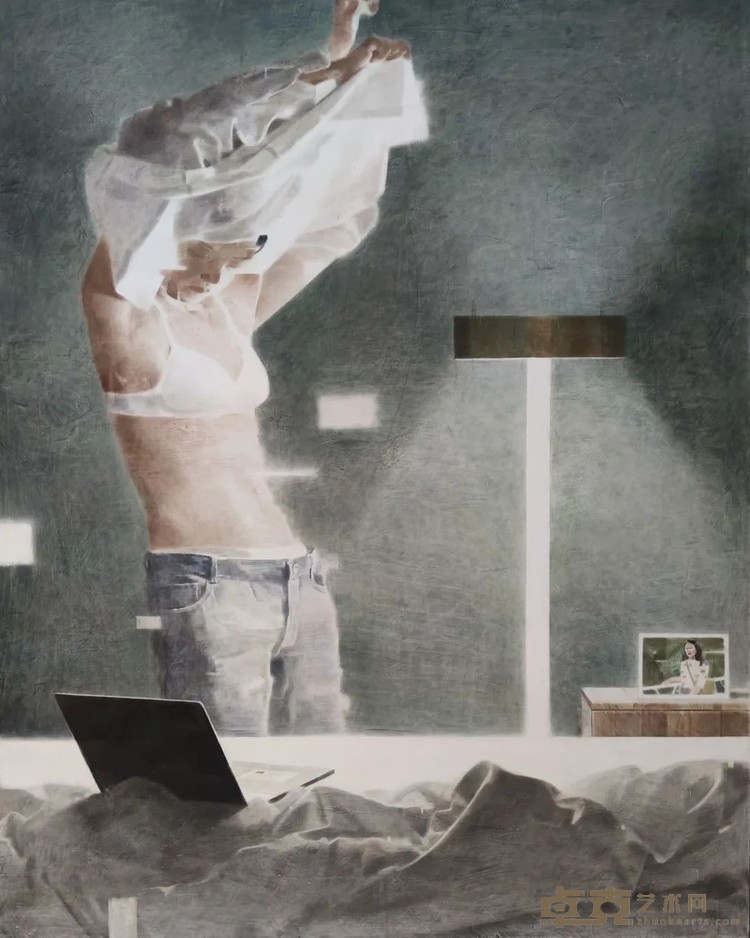 夏禹 在卧室 2022木板坦培拉200×160cm.jpg