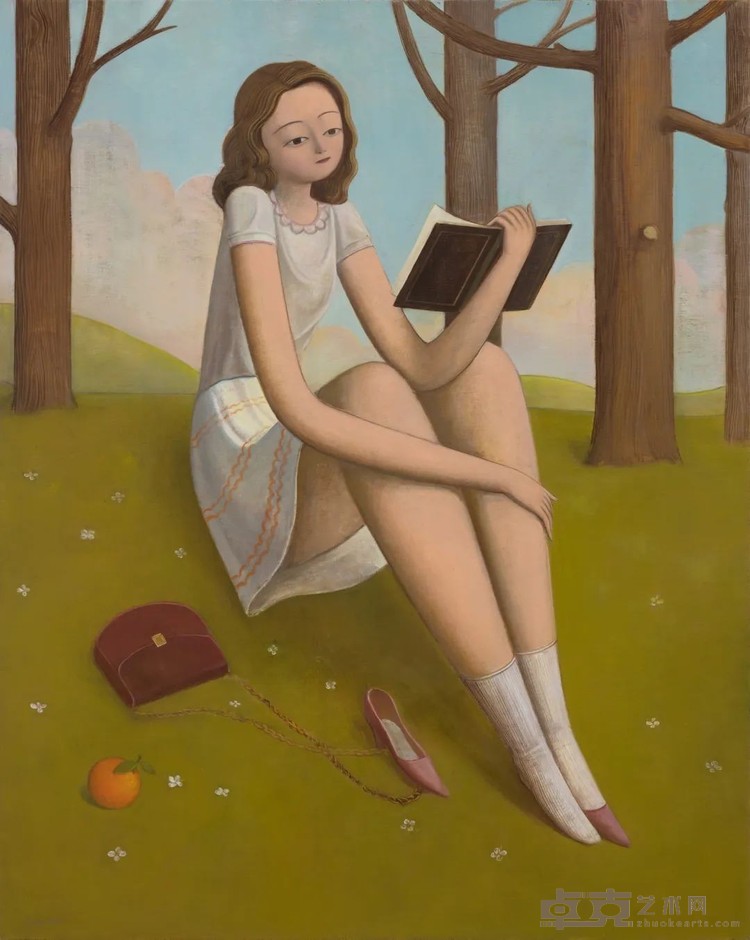 季鑫 郊外阅读 2021布面油画150×120cm.jpg