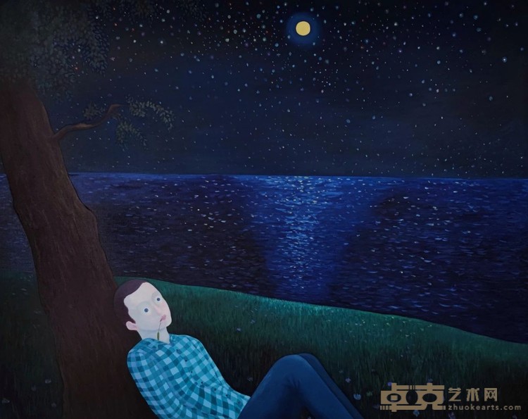 孔慧东，《群星是你升起的思绪》，布面油画，145 × 180 cm，2023.jpg