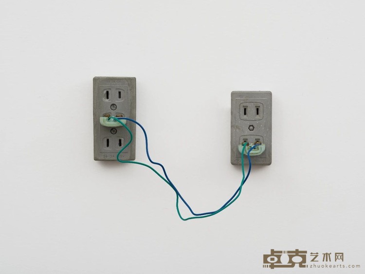 Connection - 4 连接 - 4, ZHANG Ruyi 张如怡, 2017. Concrete, plug and electric wire 混凝土, 插头及电线, 8.5 × 4.3 × 2 cm, 7.5 × 4.3 × 2 cm.jpg