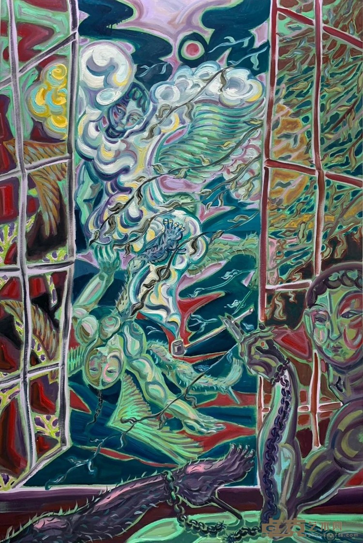 赵叶思宇，《私奔》，布面油画，153 × 102 cm，2023.jpg