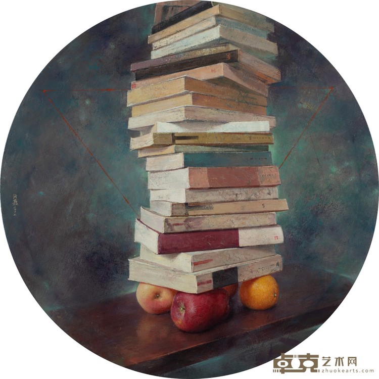 《新鲜的支点 The Fresh Fulcrum》布面油画 Oil on canvas φ60cm 2022.jpg