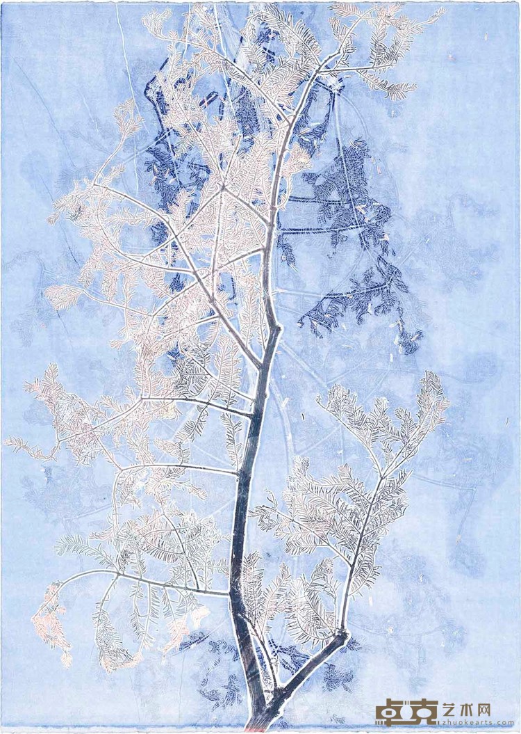 灵丹妙药 284，药用植物和矿物，油彩，纯棉无酸纸，76.5x108cm,2022，PANACEA284，Medicinal plants and minerals,Oil color, Cotton acid-free paper .jpg