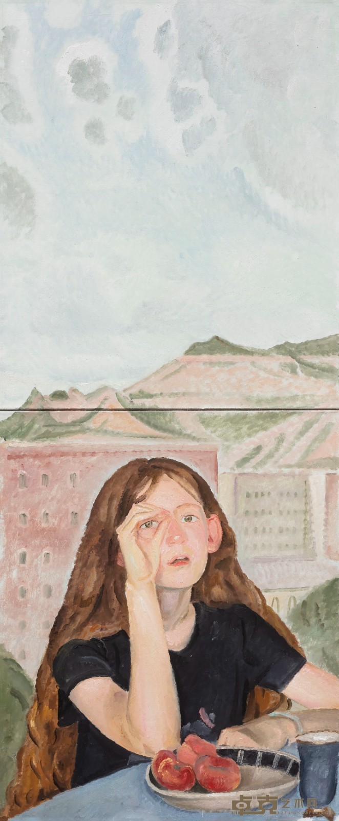 《望》，布面油画， 120 × 50 cm，2023.jpg