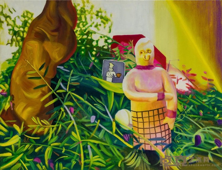绿色环绕鱼桑2023布面油彩112×145.5cm.jpg