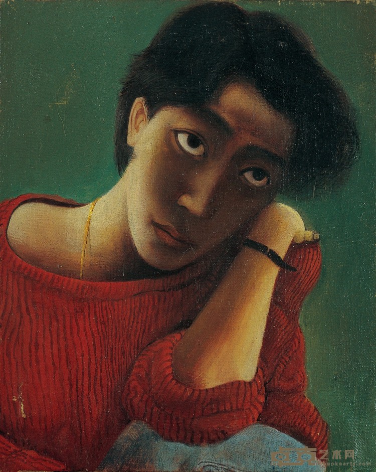 35-1宋永红《肖像》，油画，布面油彩，40×30cm，1989年.jpg